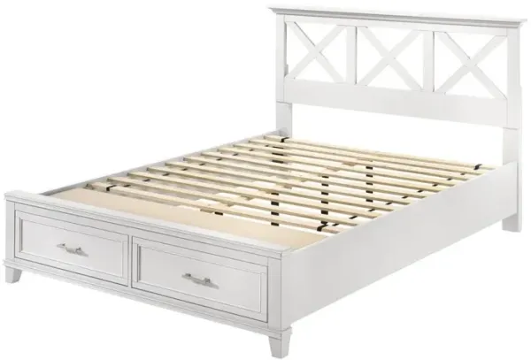 White Nova Ii King X Storage Bed