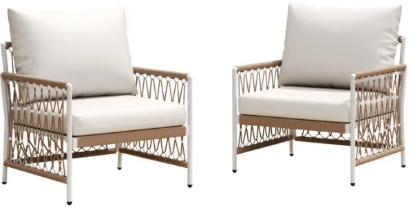 Merax Bohemian Outdoor Lounge Chairs (Set of 2)