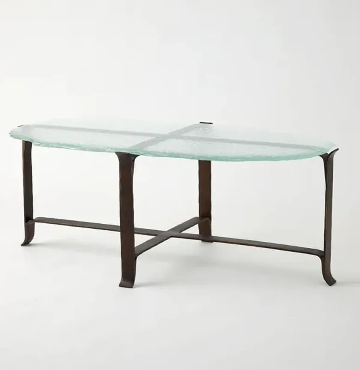 Melting Glass Cocktail Table- Bronze