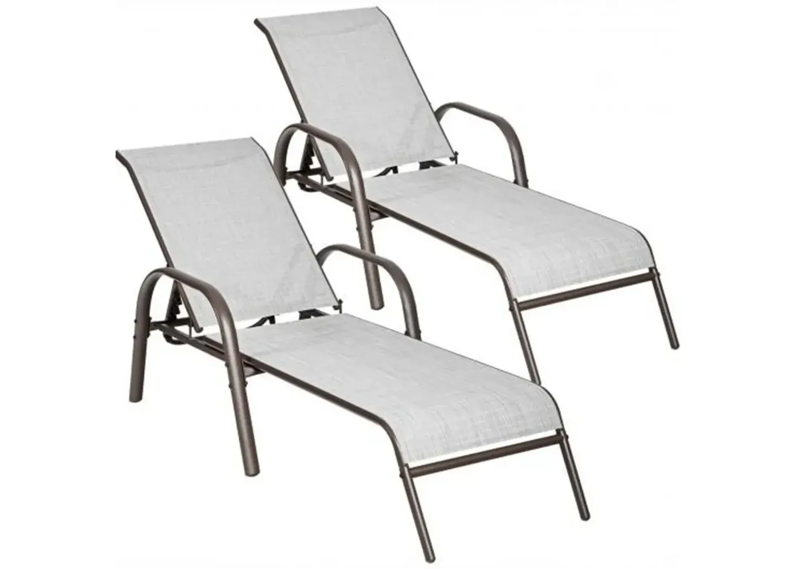 Set of 2 Patio Lounge Chairs