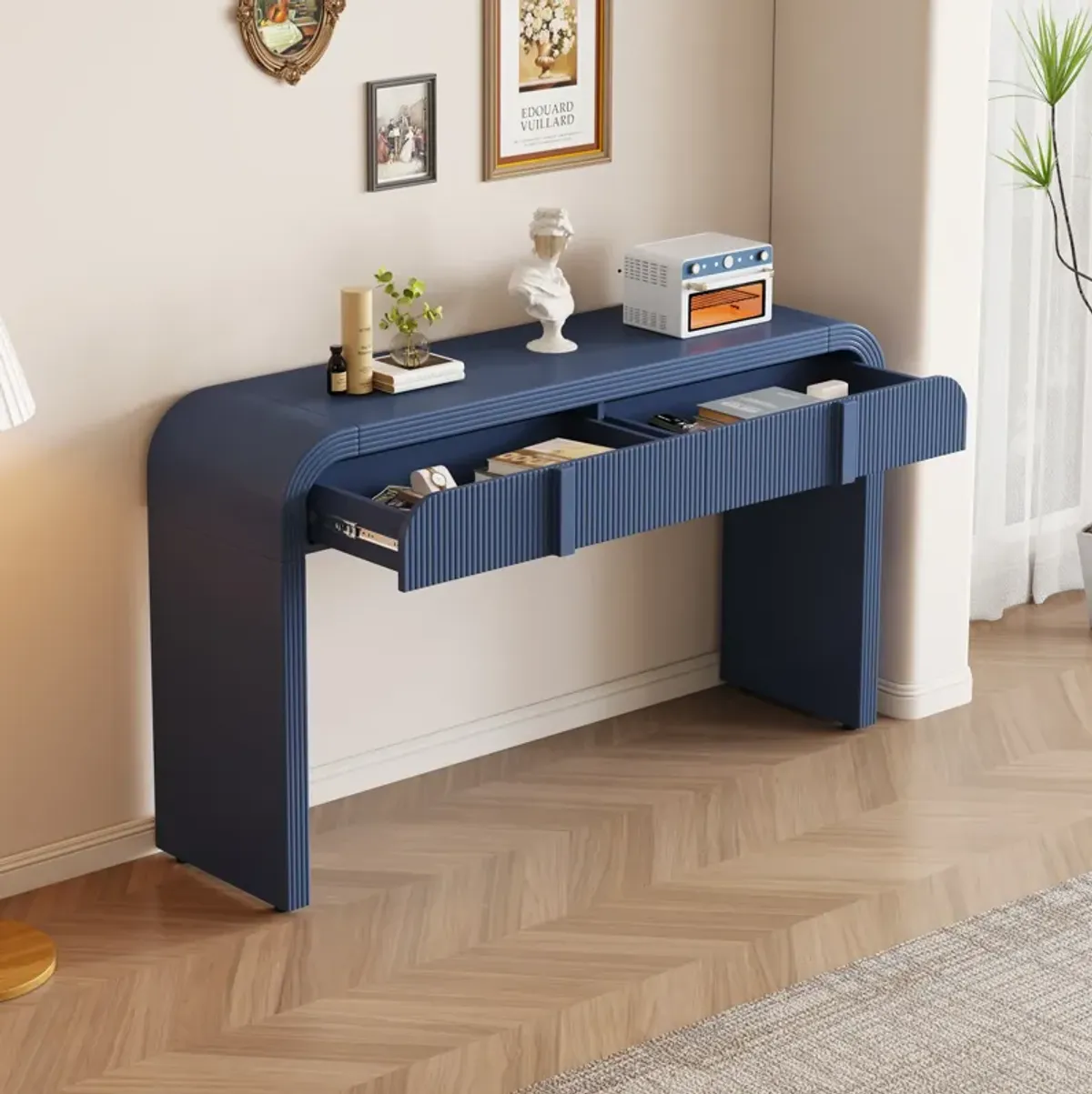 Merax Modern Console Table with 2 Drawers