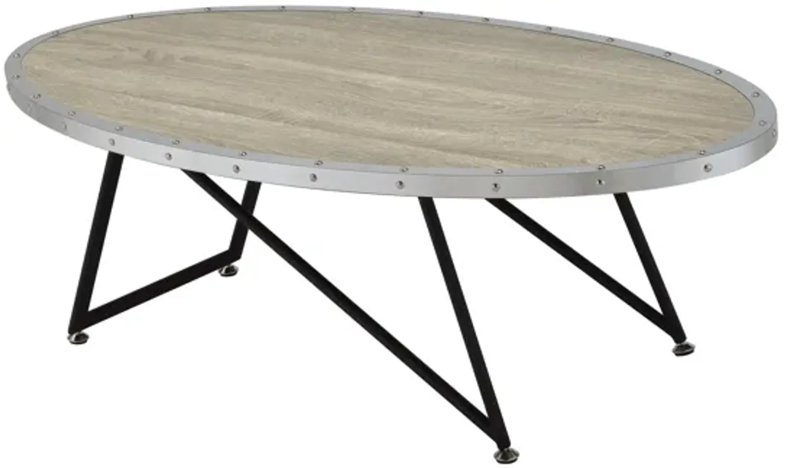 ACME Allis Coffee Table, Weathered Gray Oak