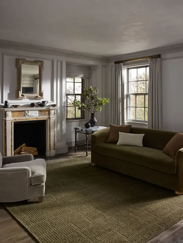 Greenwich GRN01 Sage 9'6" x 13'6" Area Rug by Jeremiah Brent x Loloi