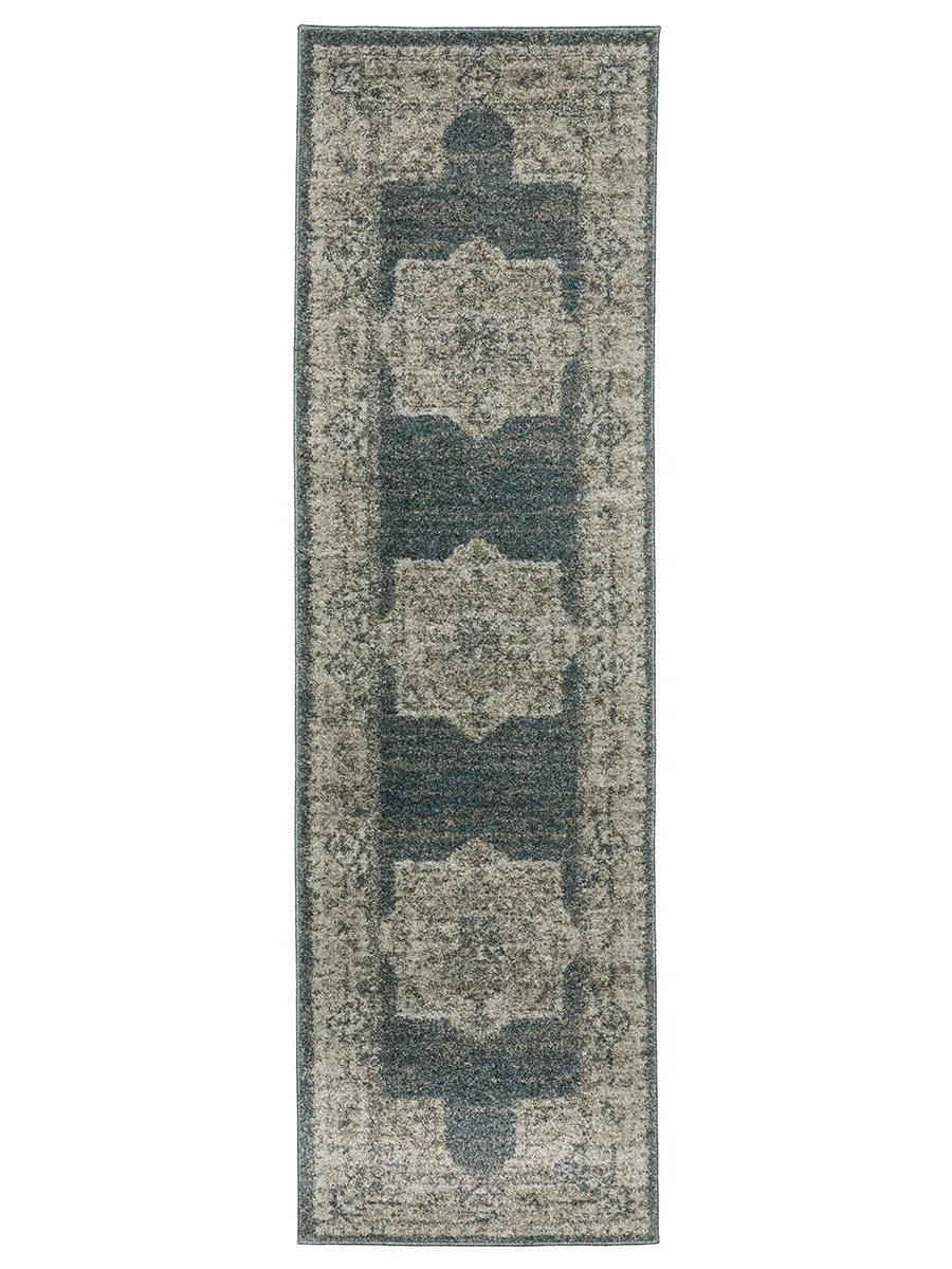 Alton 2'3" x 7'6" Blue Rug