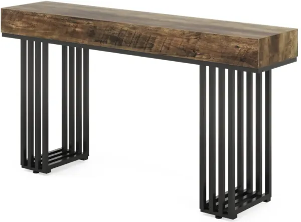 Console Table for Entryway, Modern Hallway Table with Stylish Metal Frame, Sofa Foyer Table for Living Room, Entrance, Deck Boxes.