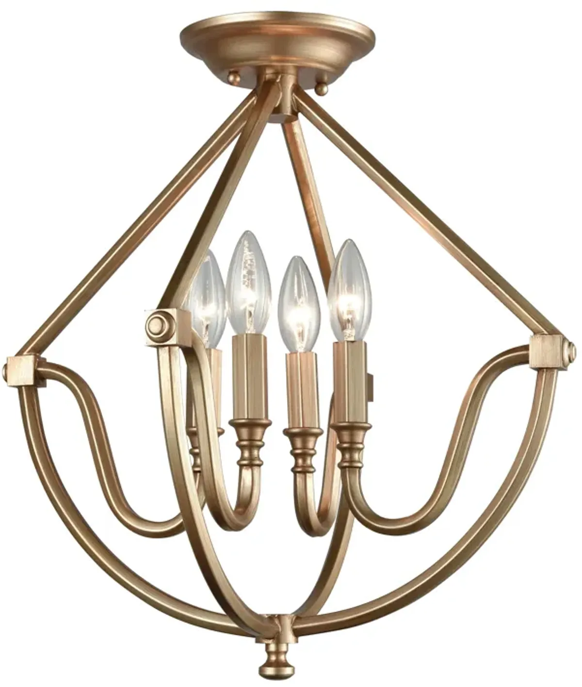 Stanton 16'' Wide 4-Light Semi Flush Mount