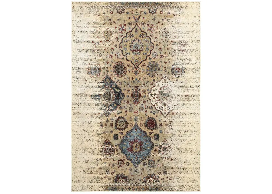 Empire 6'7" x 9'6" Ivory Rug