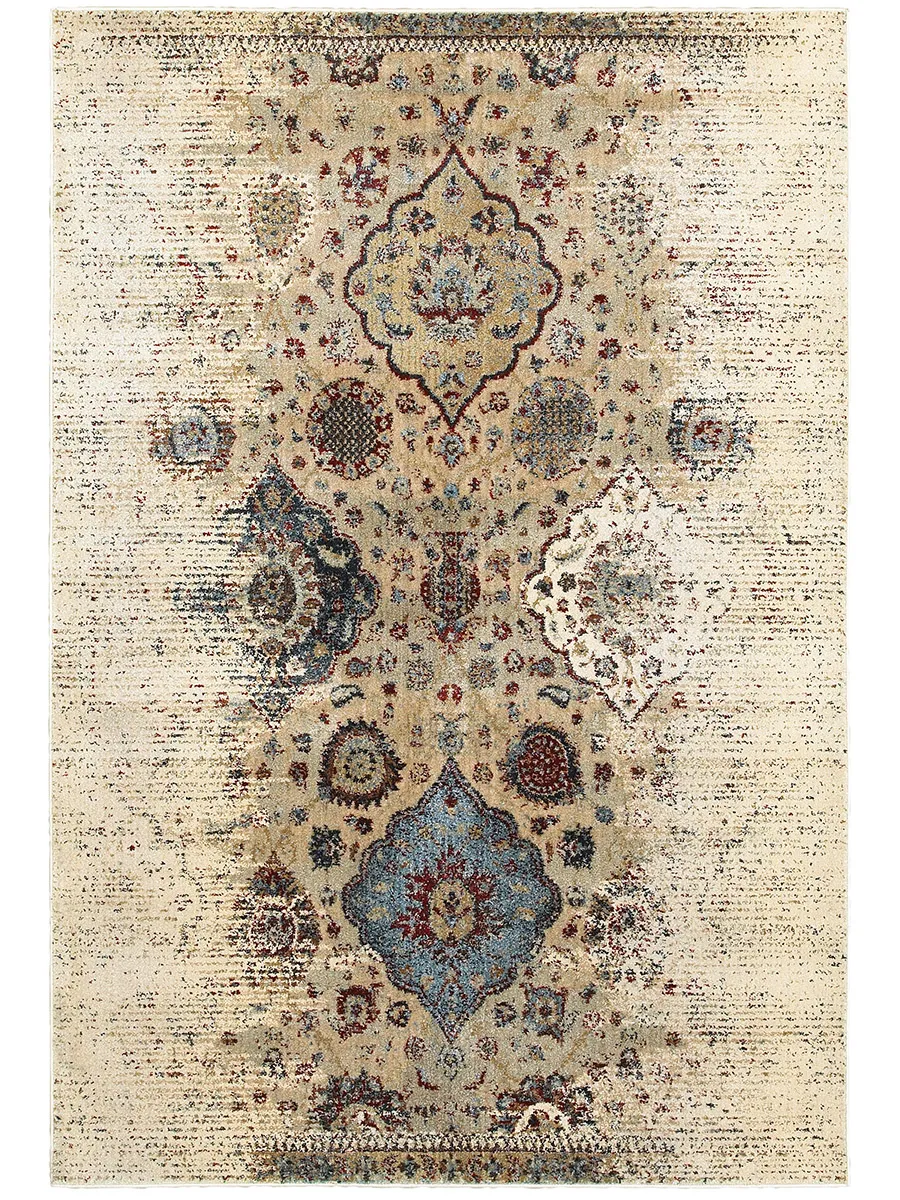 Empire 6'7" x 9'6" Ivory Rug