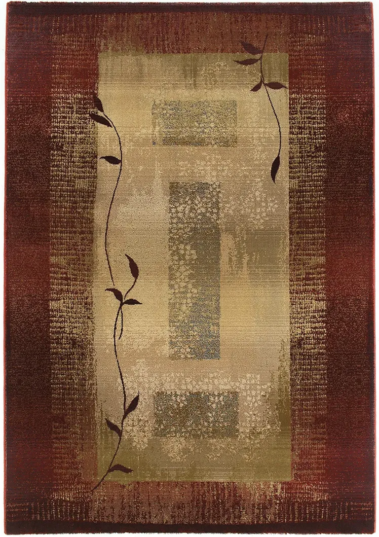 Generations 4' x 5'9" Red Rug