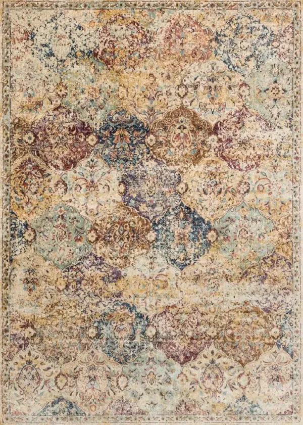 Anastasia AF12 Multi 7'10" Round Rug