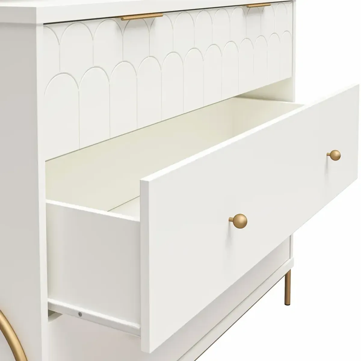 Anastasia 4 Drawer Dresser w/ Hutch