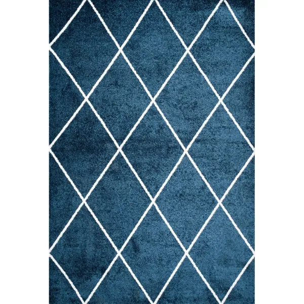 Cole Minimalist Diamond Trellis Area Rug