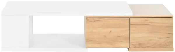 Merax Extendable Coffee Table with 2 Drawers