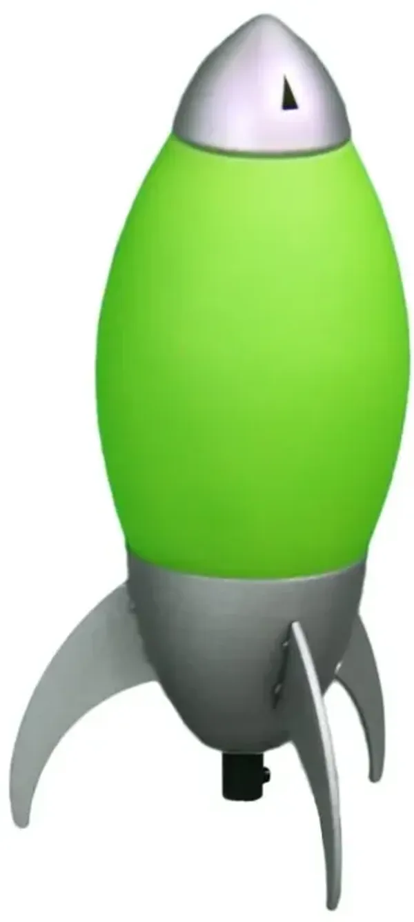 Hivvago 11" Green Acrylic Bedside Table Lamp With Green Shade