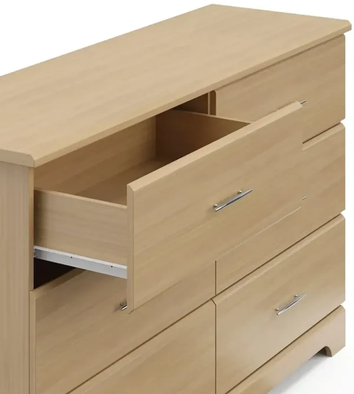 Storkcraft Brookside 6 Drawer Double Dresser (Driftwood)