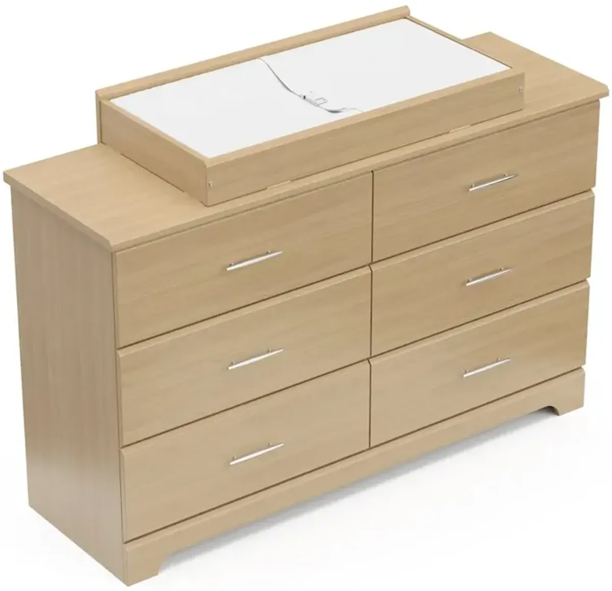 Storkcraft Brookside 6 Drawer Double Dresser (Driftwood)