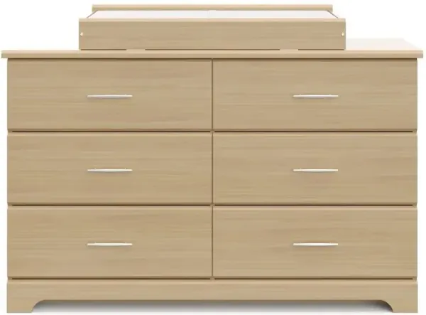 Storkcraft Brookside 6 Drawer Double Dresser (Driftwood)