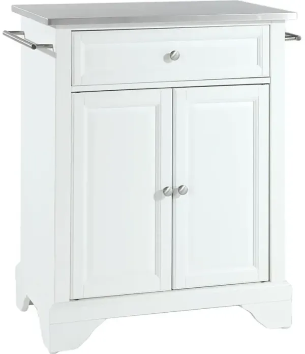 Lafayette Stainless Steel Top Portable Kitchen Island/Cart