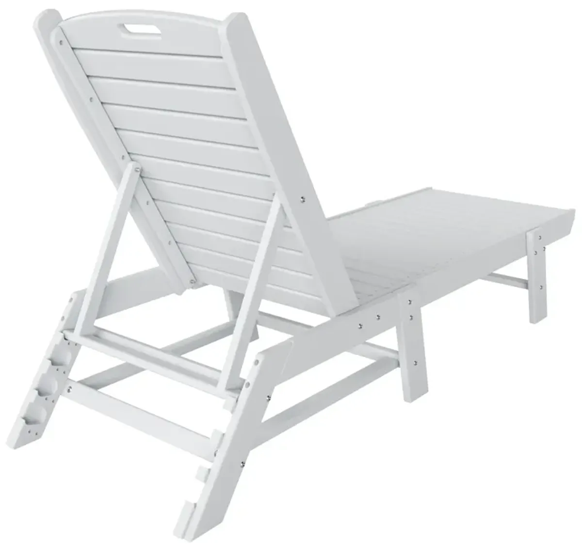 Reclining Outdoor Patio Adjustable Chaise Lounge Chair