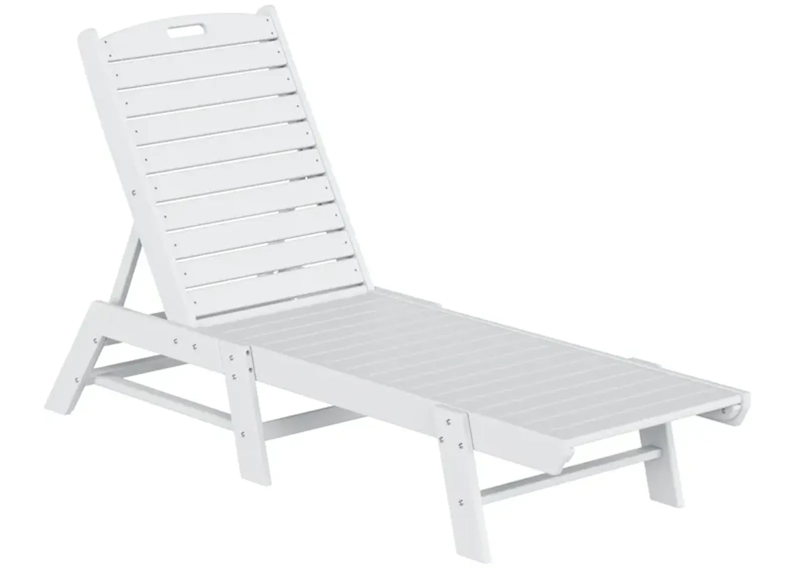 Reclining Outdoor Patio Adjustable Chaise Lounge Chair