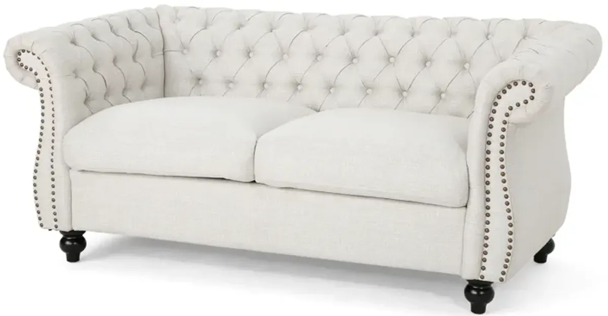 Merax Traditional Chesterfield Loveseat Sofa