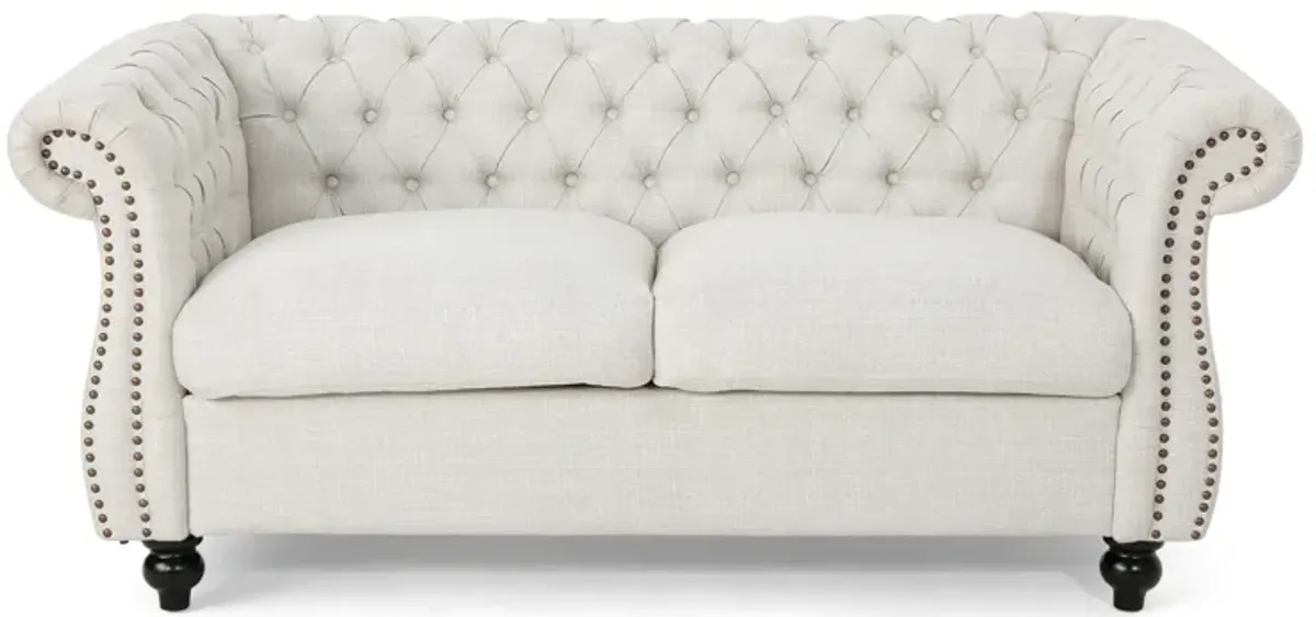 Merax Traditional Chesterfield Loveseat Sofa