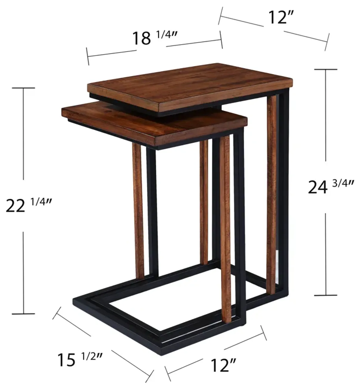 Summer 2-Piece Nesting C Table Set