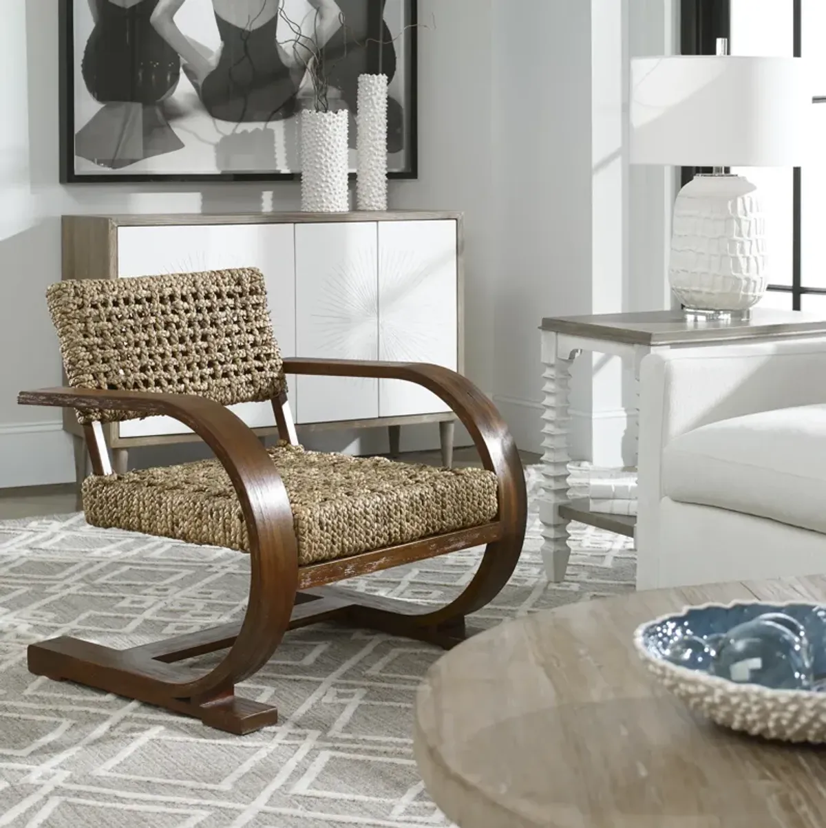 Rehema Natural Woven Accent Chair