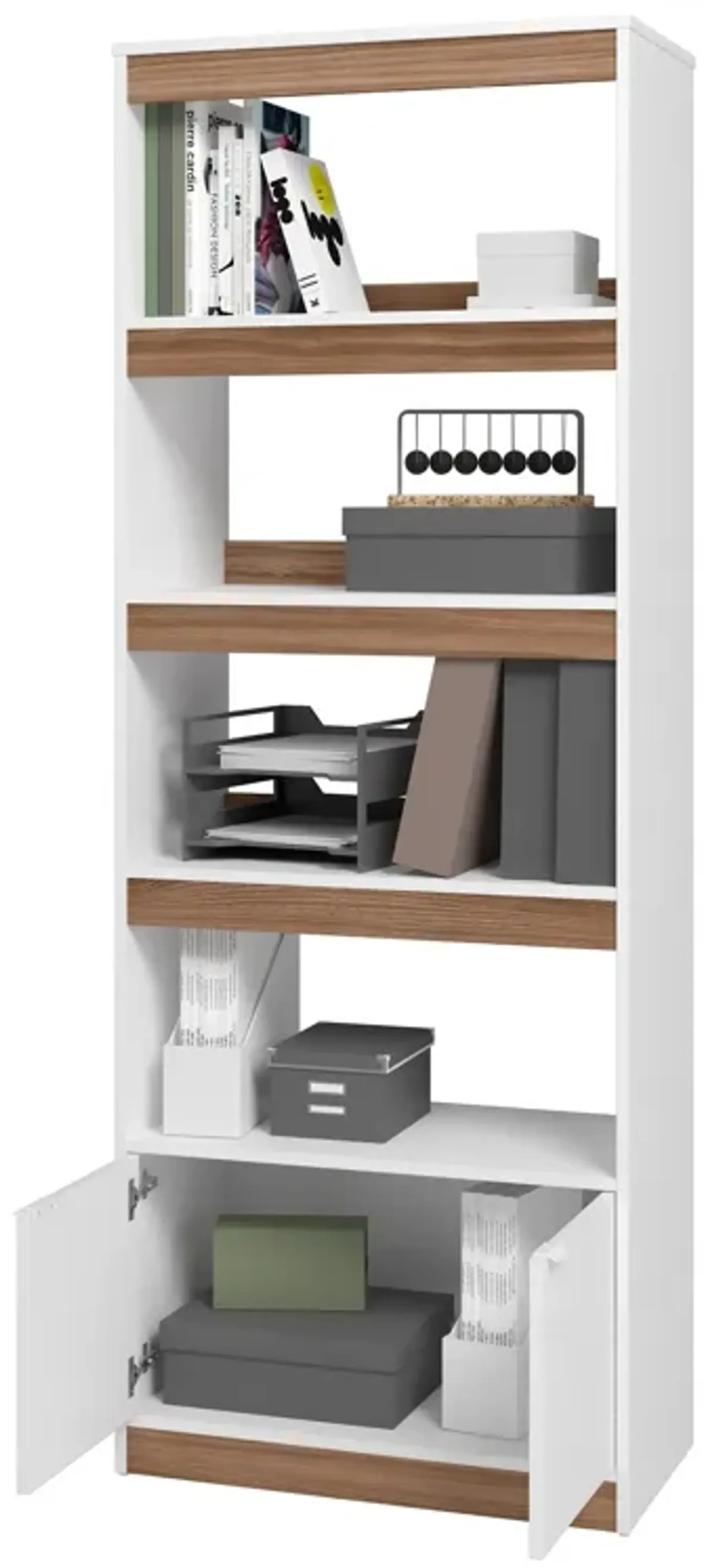 Ratzer White Bookcase
