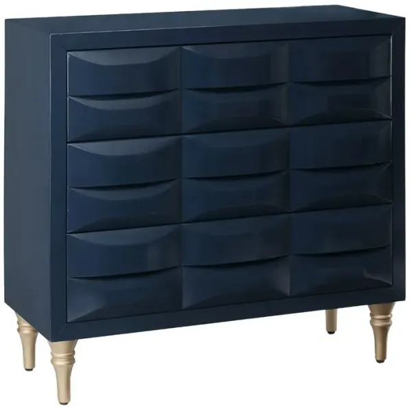 Belen Kox Navy 3 Drawer Accent Chest, Belen Kox