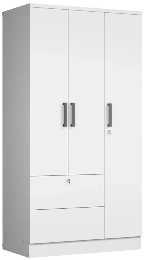 Symphony Wardrobe Closet with Two Drawers