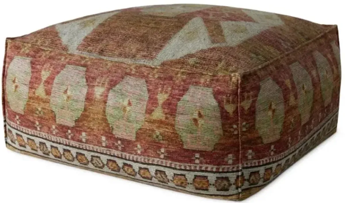 Poufs LPF0035 Terracotta / Multi 36"W x 36"D x 17"H