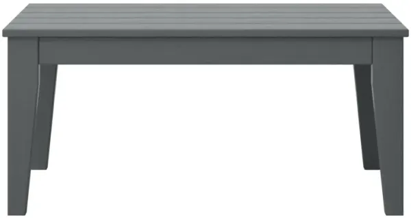WestinTrends Low Outdoor HDPE Patio Rectangle Coffee Table