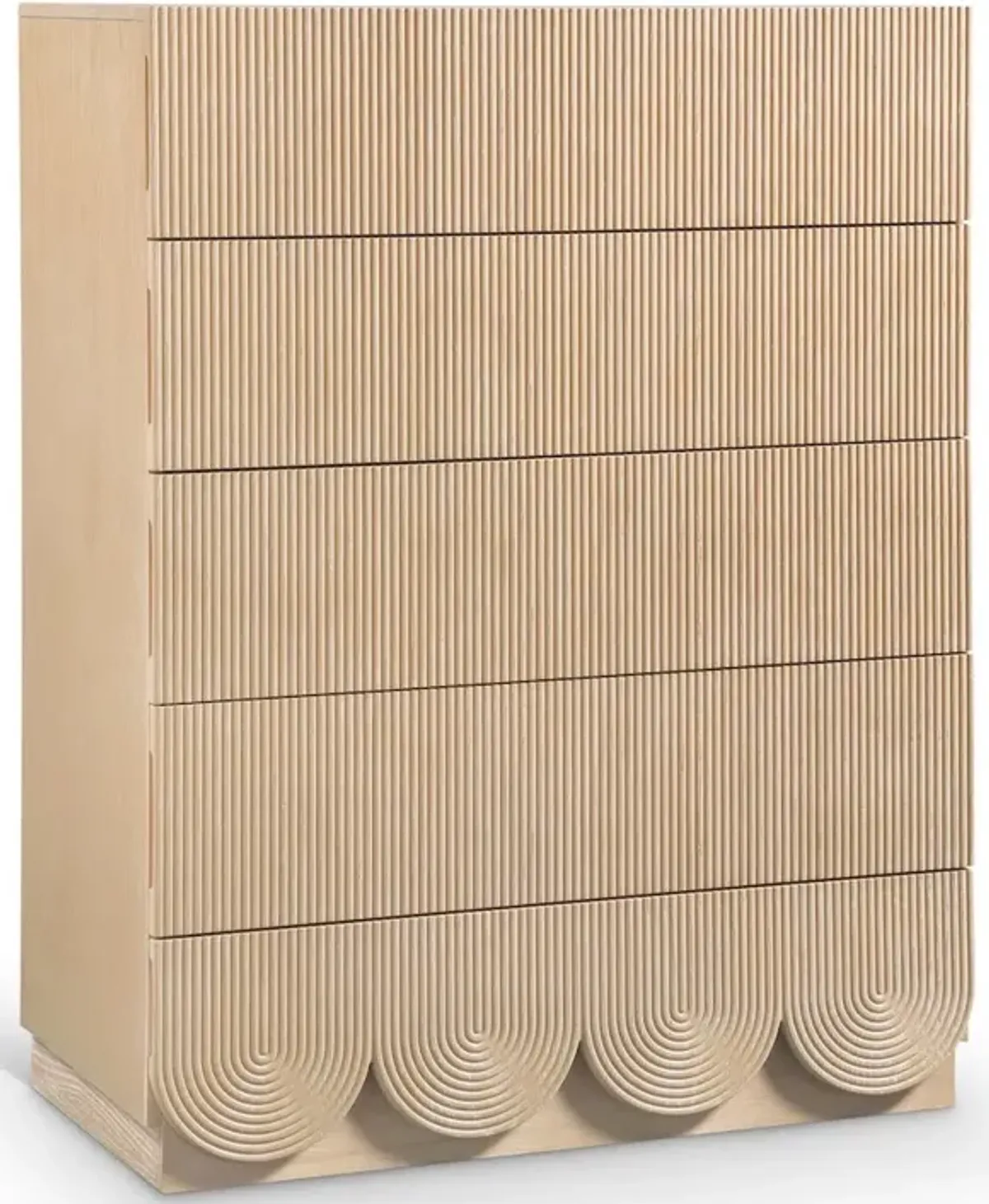 Meridian Furniture Scallop Natural Chest