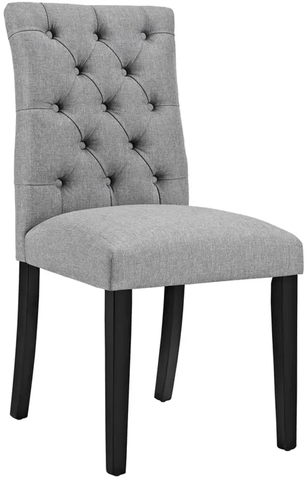 Duchess Button Tufted Fabric Dining Chair