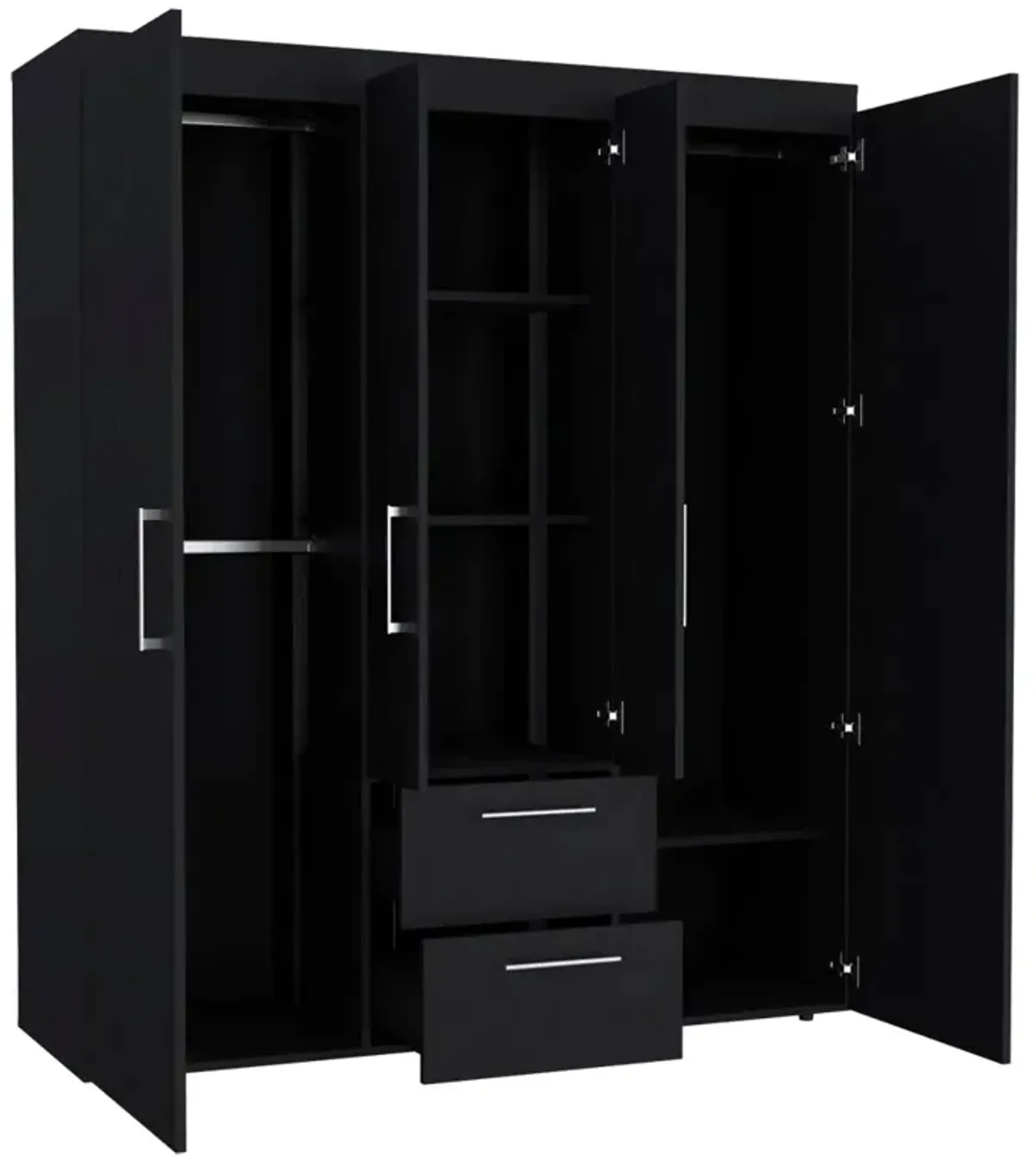 Armoire Elma, Bedroom, Black