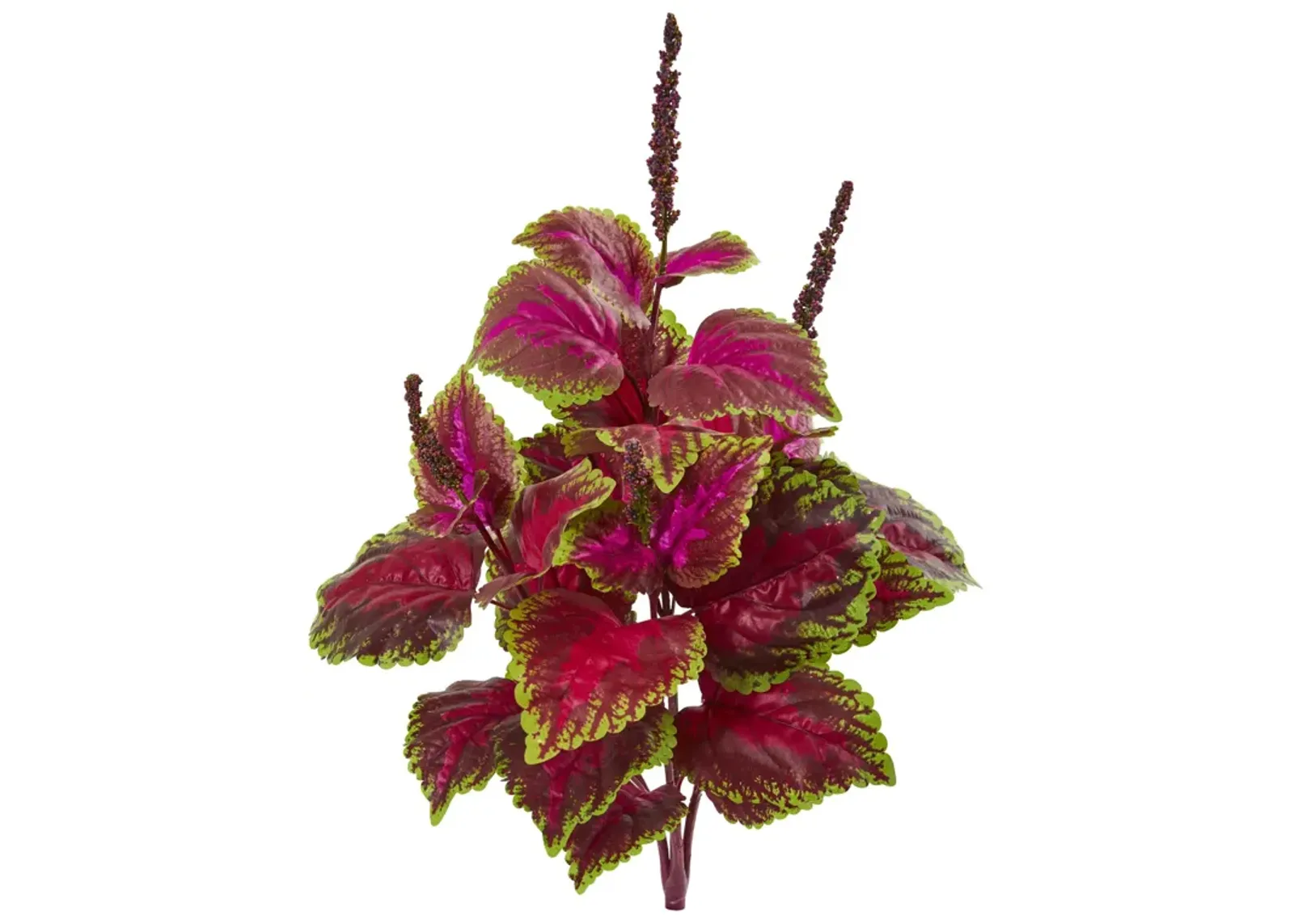 HomPlanti 23" Coleus Bush Artificial Plant (Set of 6)