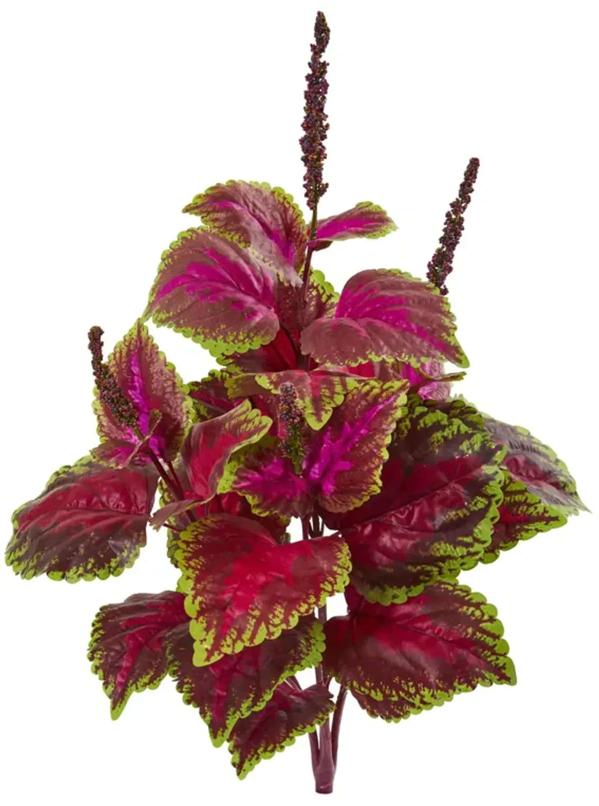 HomPlanti 23" Coleus Bush Artificial Plant (Set of 6)