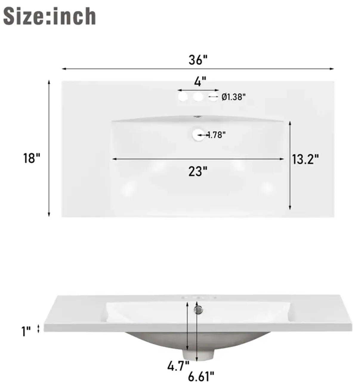 Gewnee 36" Bathroom Vanity Cabinet, Green