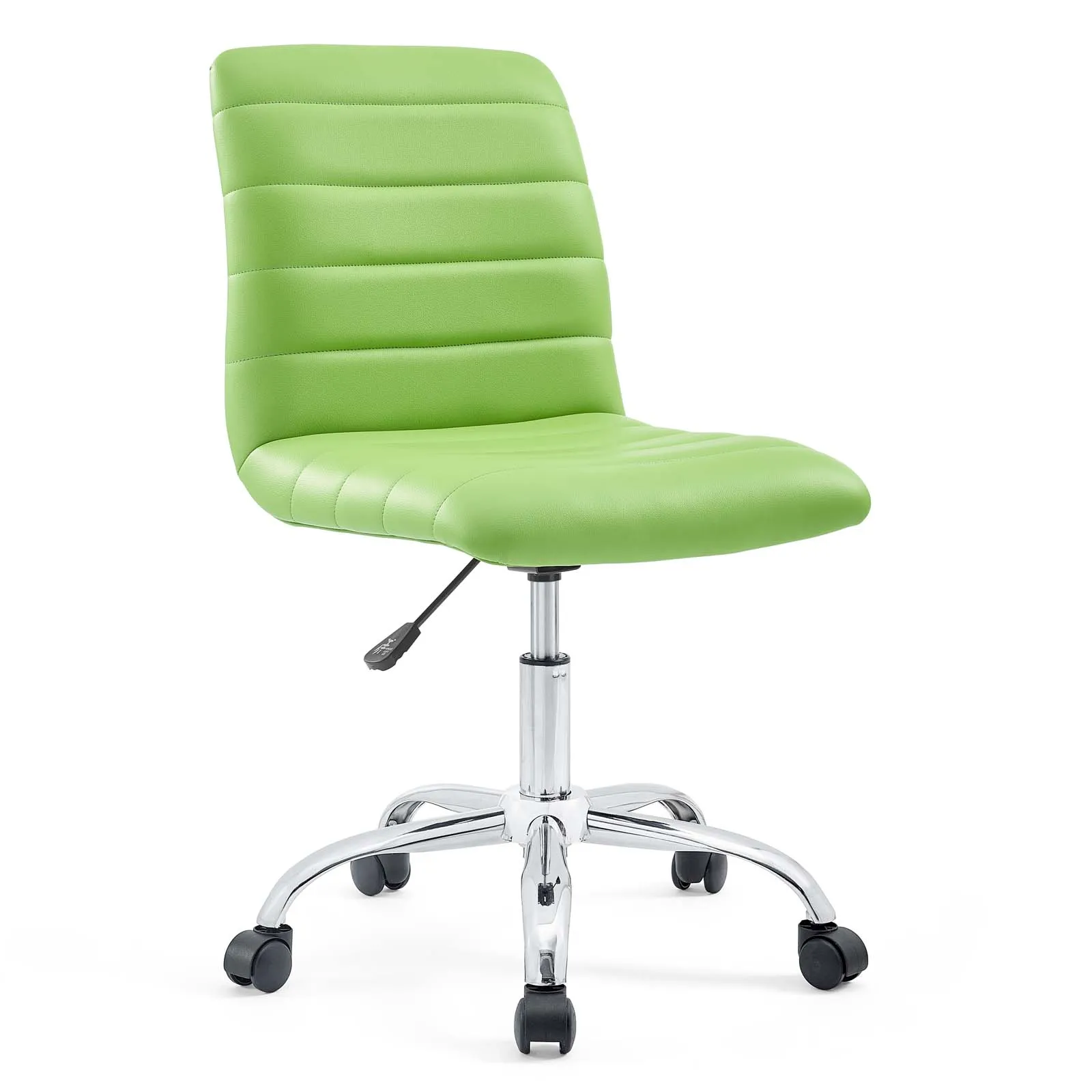 Modway Furniture - Ripple Armless Mid Back Vinyl Office Chair Bright Green