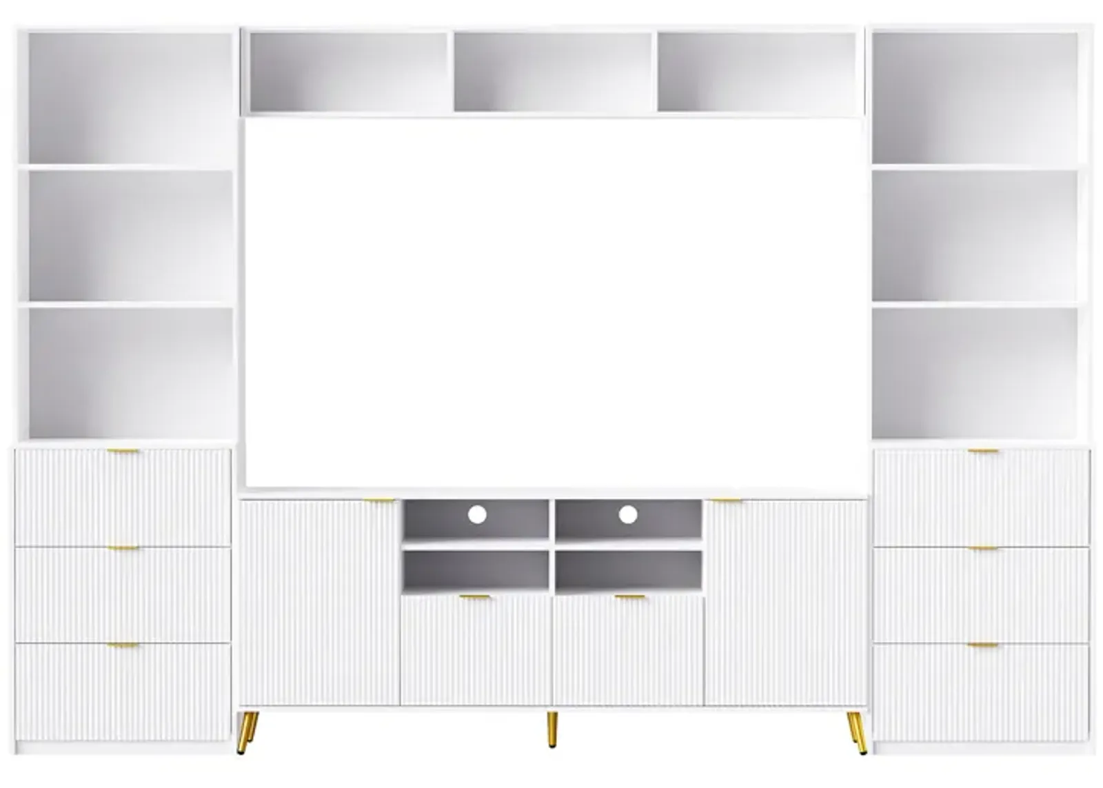 Merax Multifunctional TV Stand Media Storage Cabinet