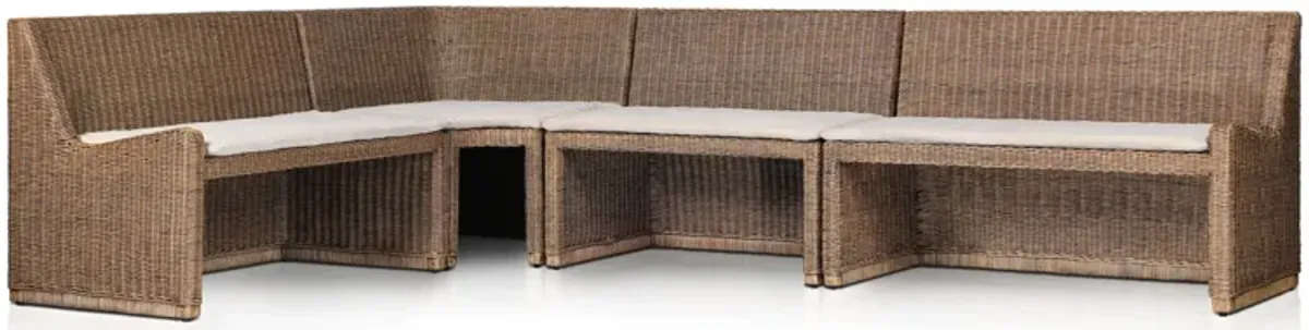 Senna 121" L-Shaped Dining Banquette
