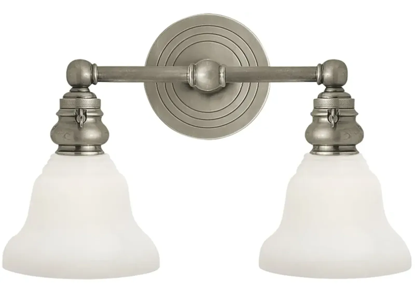 Boston Functional Double Light in Antique Nickel