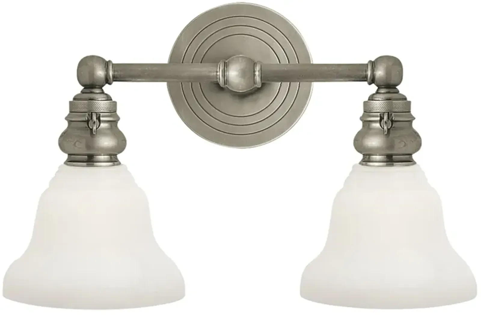 Boston Functional Double Light in Antique Nickel