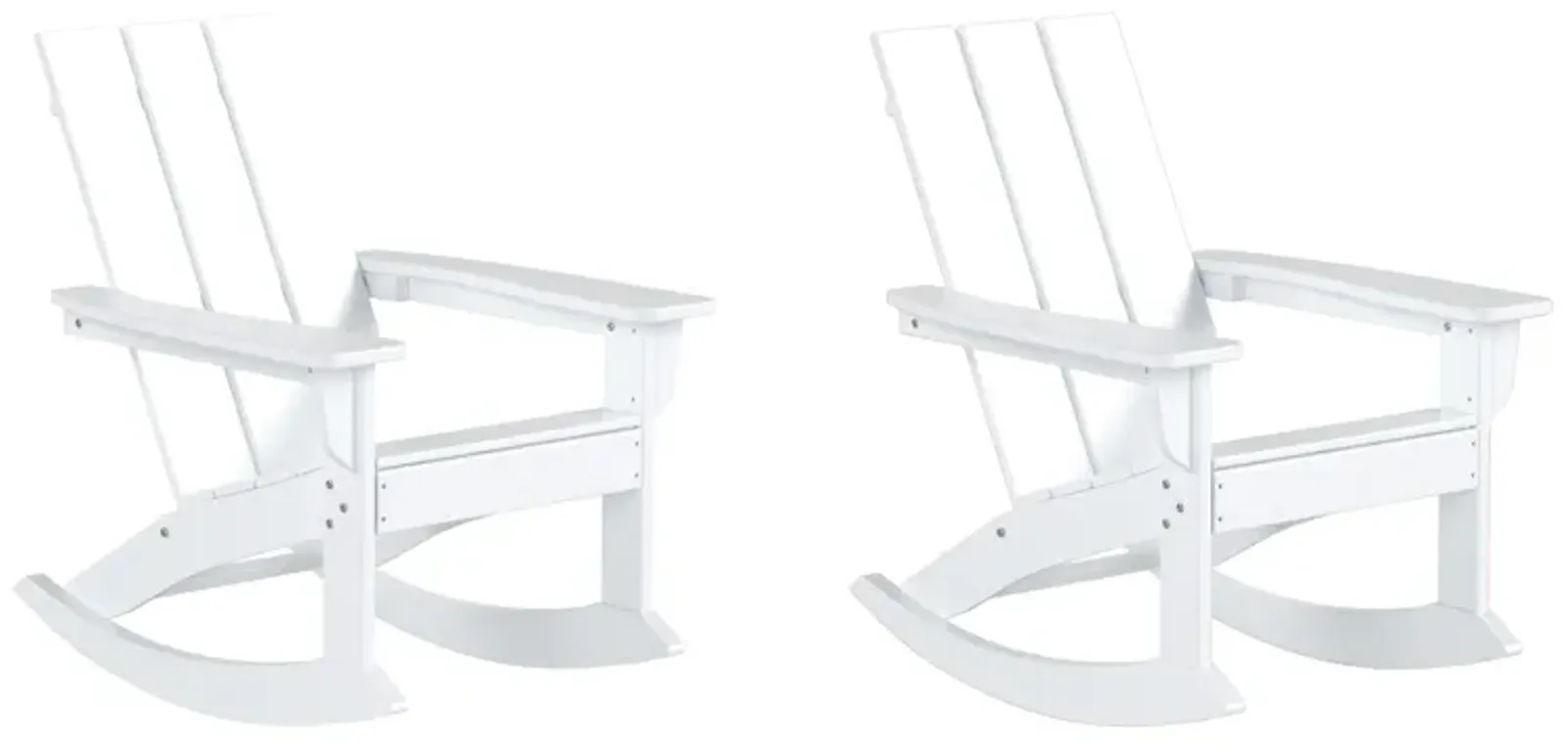 WestinTrends Modern Adirondack Outdoor Rocking Chair (Set of 2)