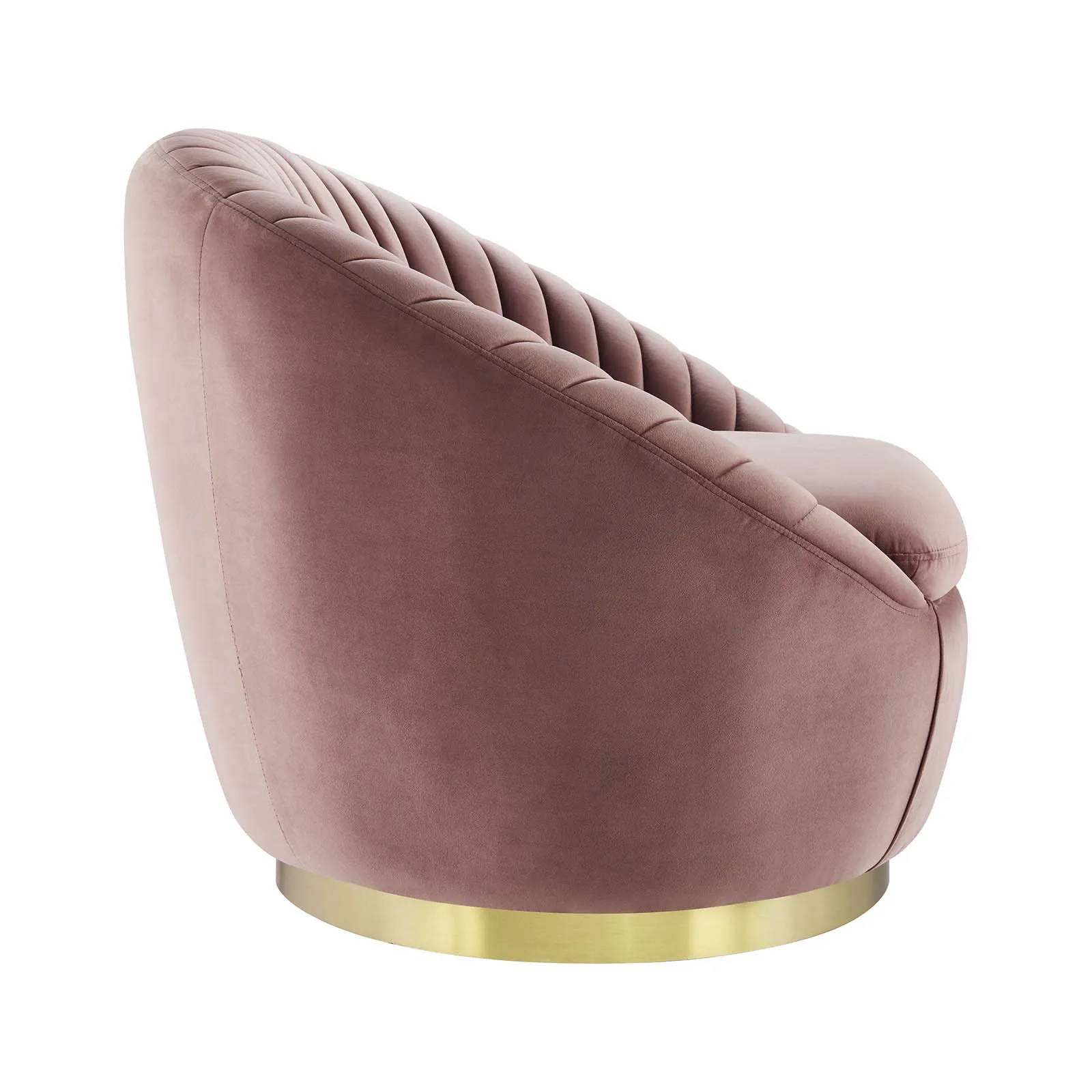 Whirr Tufted Performance Velvet Swivel Chair