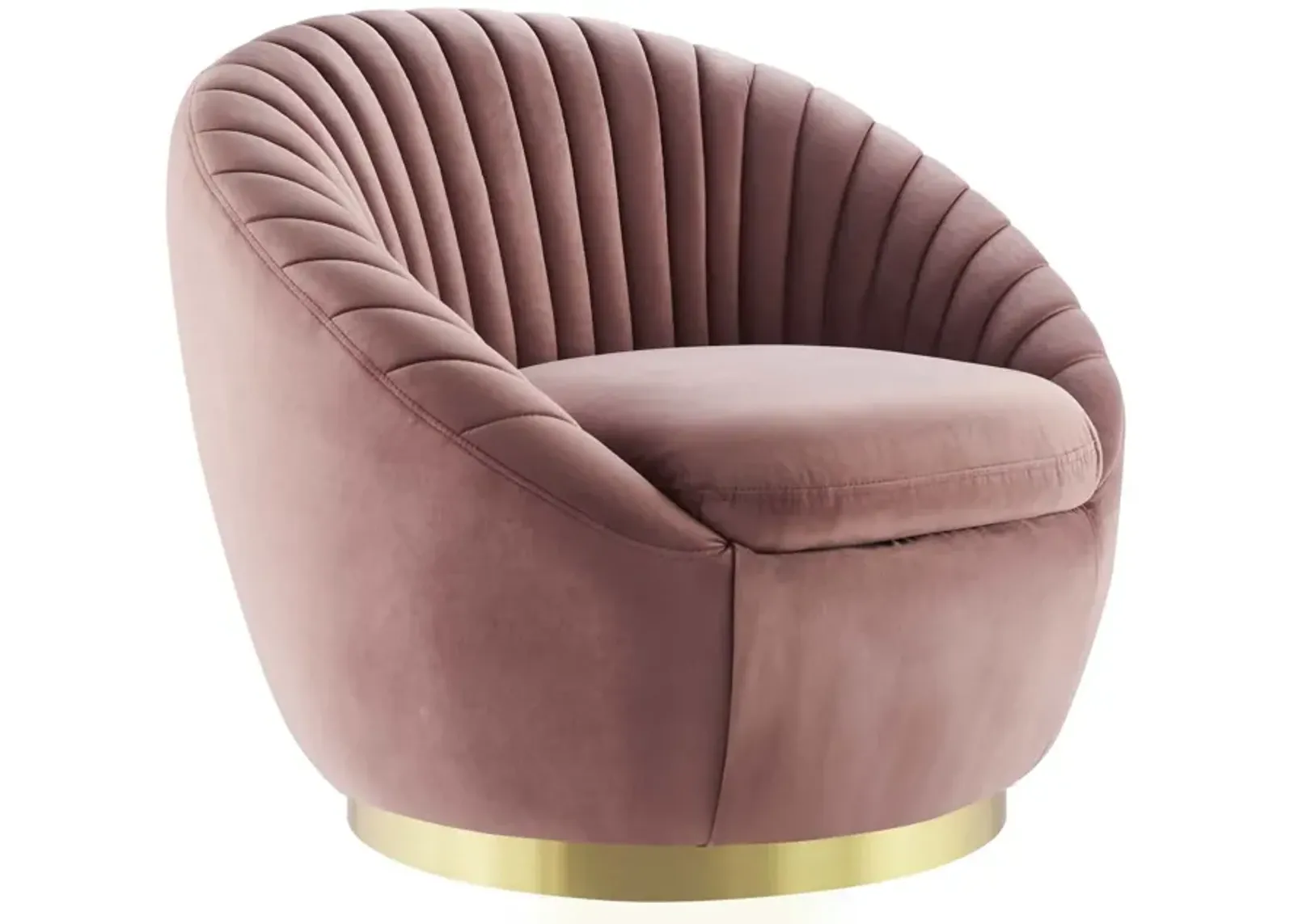 Whirr Tufted Performance Velvet Swivel Chair