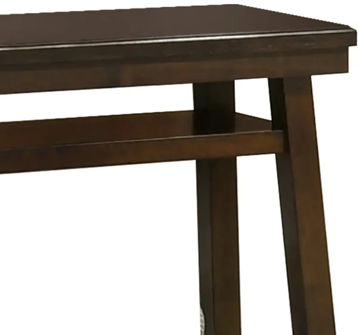 Wooden Console Table with One Open Shelf, Brown-Benzara