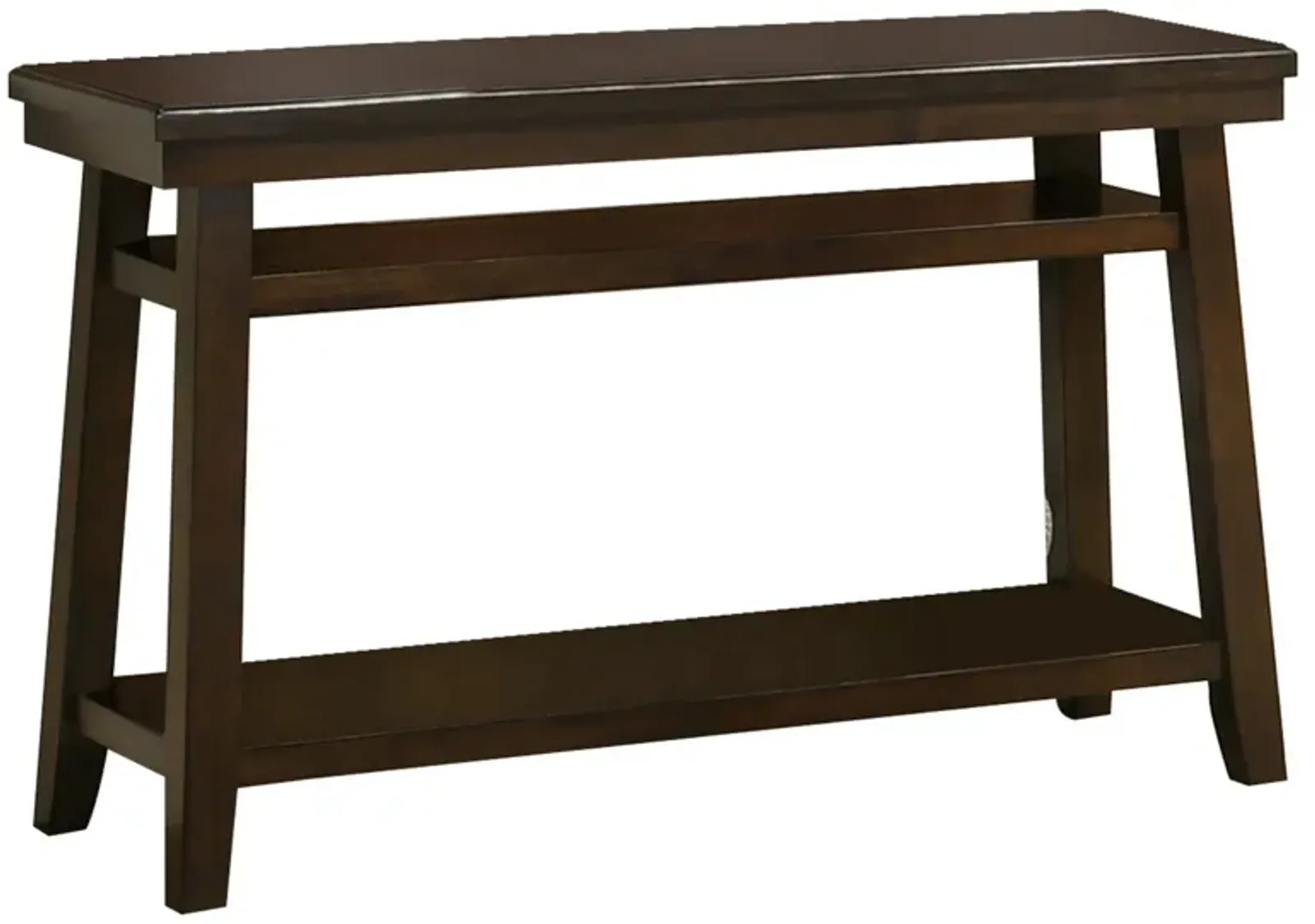 Wooden Console Table with One Open Shelf, Brown-Benzara