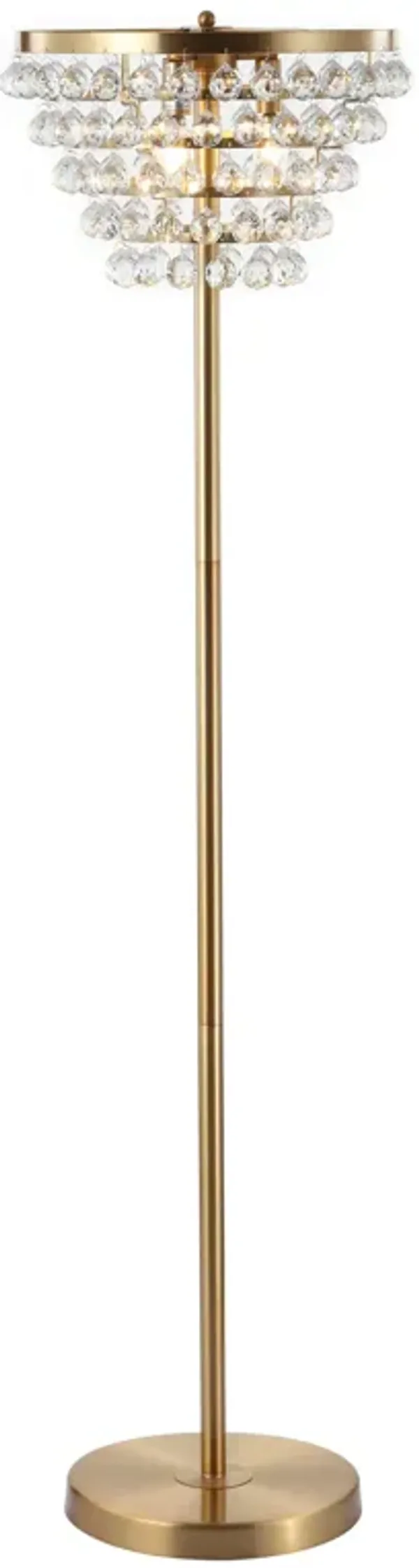 Jemma Crystal/Metal LED Floor Lamp
